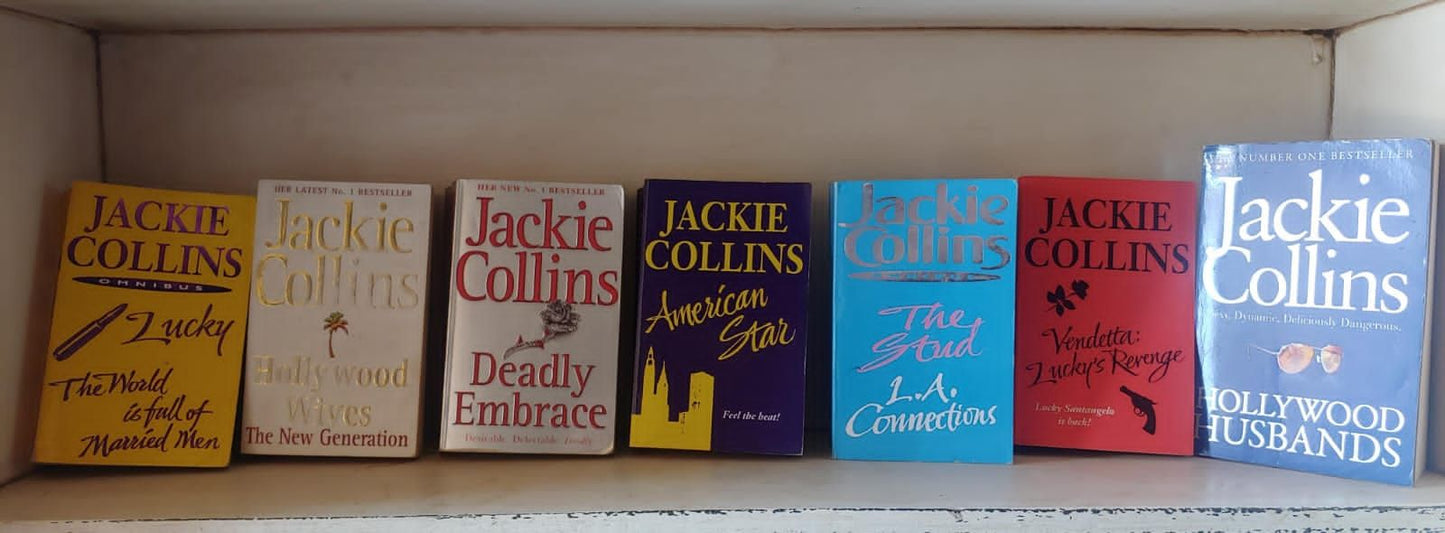 7 Jackie Collins books