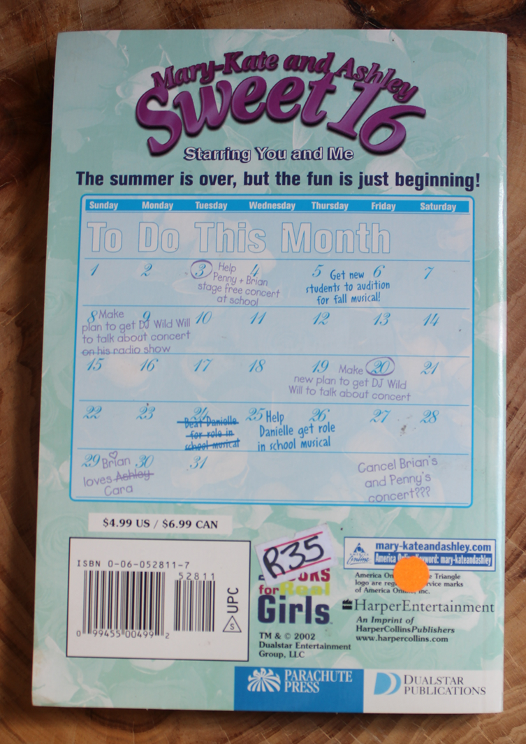 Mary-Kate and Ashley Olsen, Sweet 16 -Starring You and Me