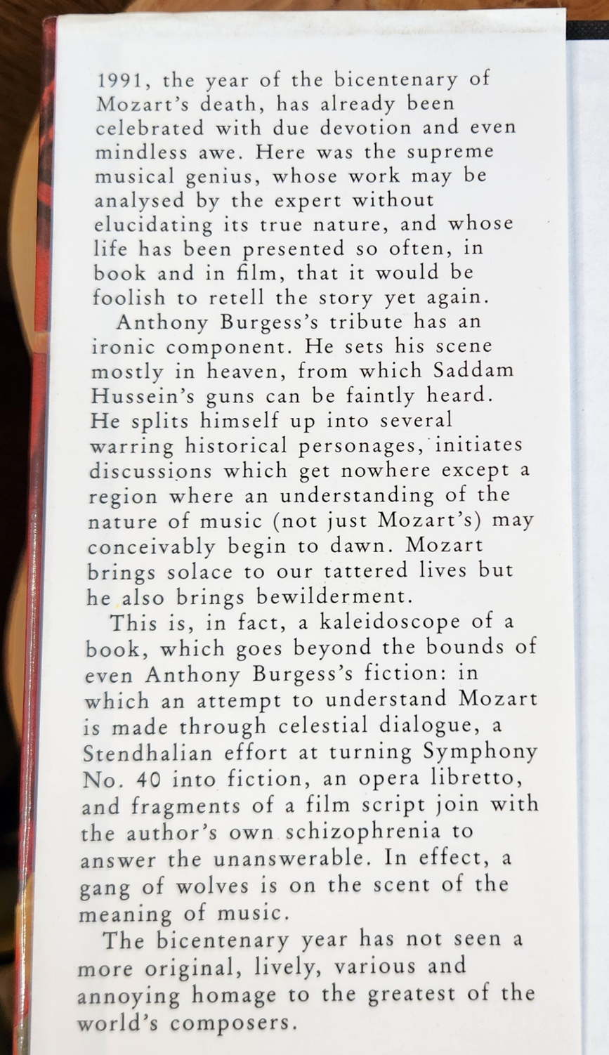 Mozart & The Wolf Gang - Anthony Burgess