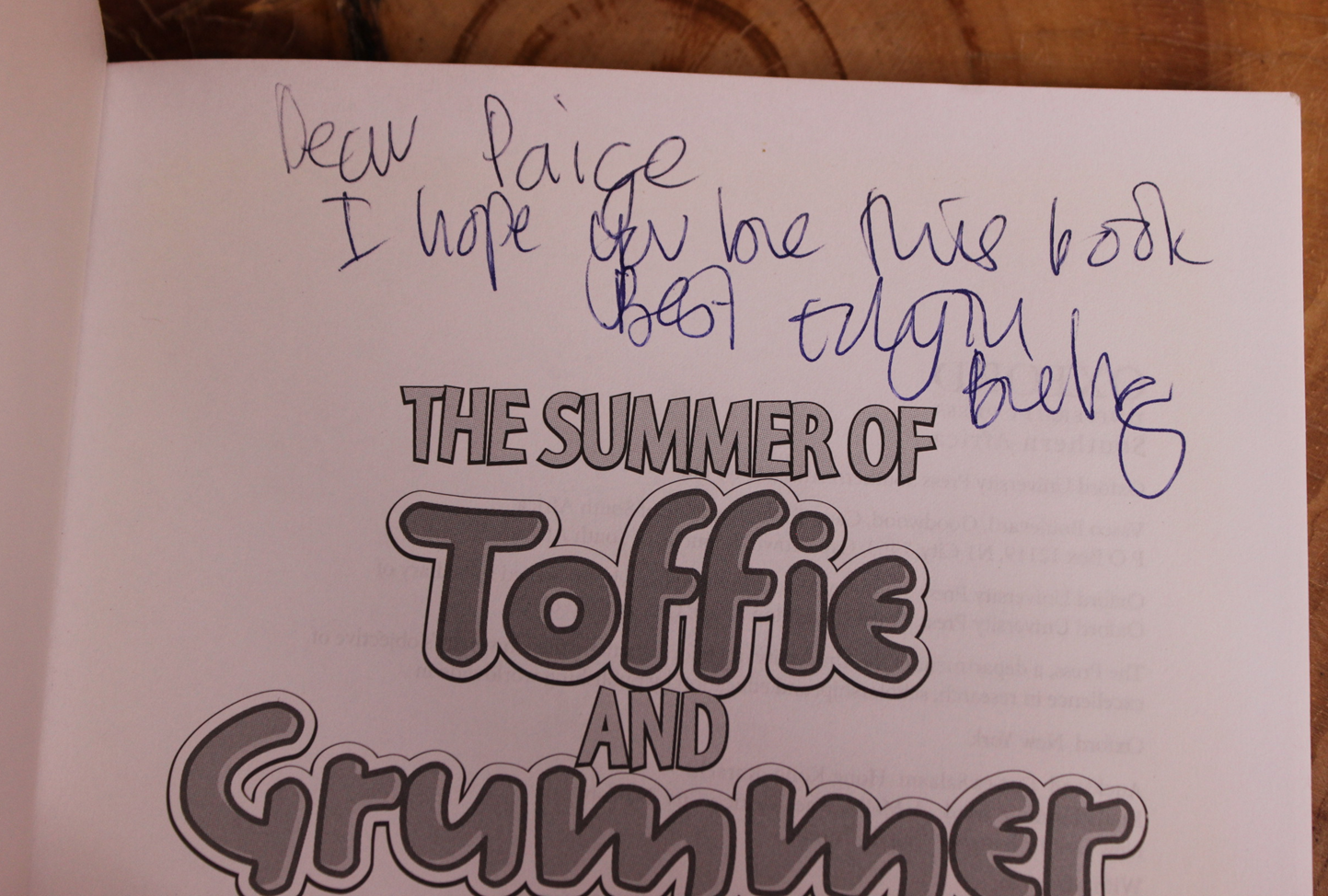 The summer of toffie and grummer - Edyth Bulbring