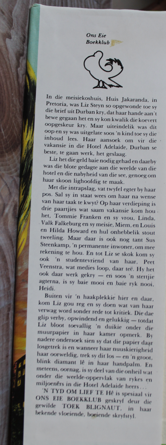 'n Tyd om lief te hê - Toek Blignaut