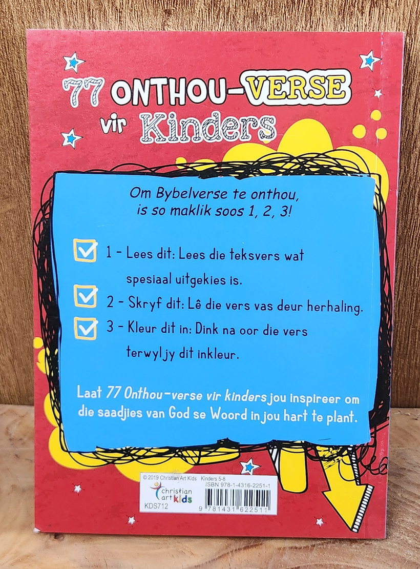 77 onthou verse vir kinders