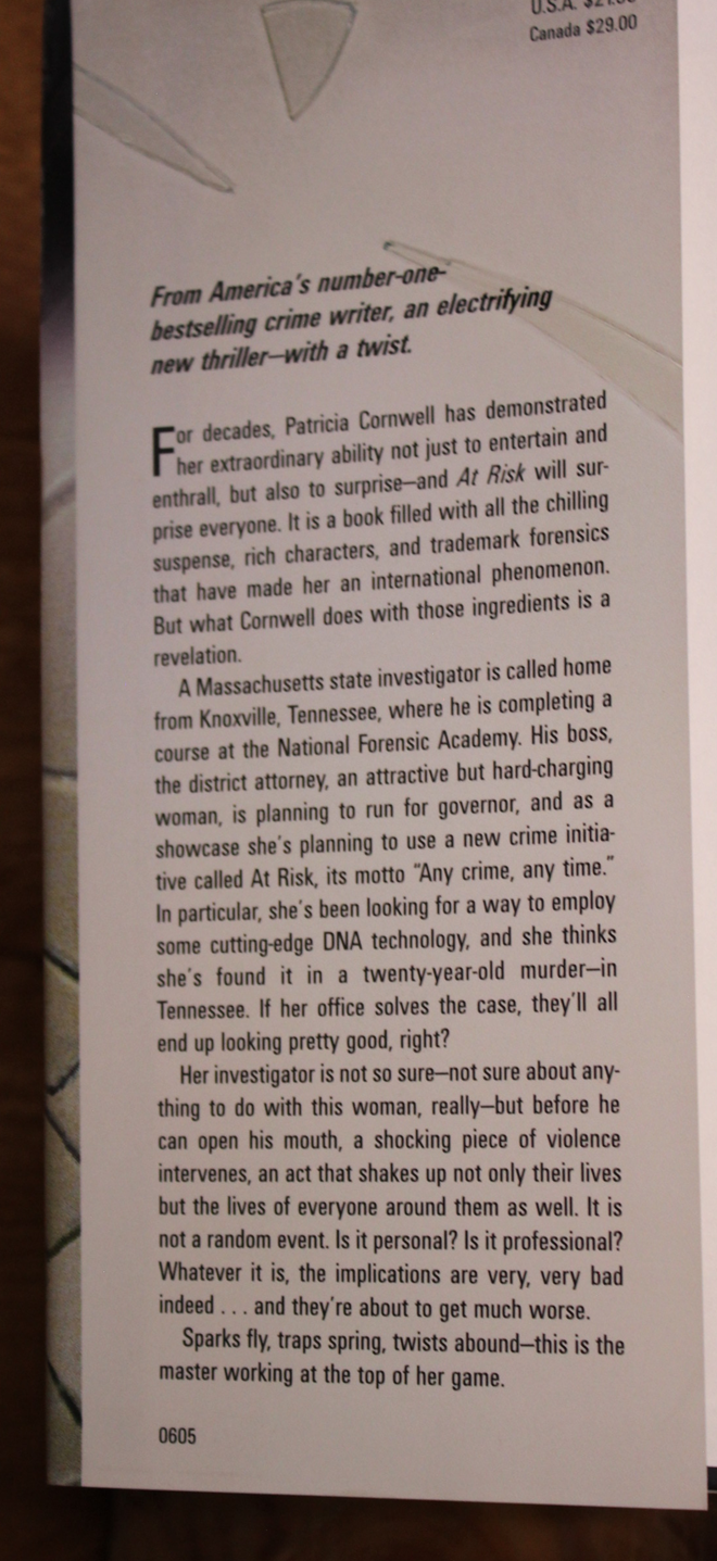 At risk - Patricia Cornwell