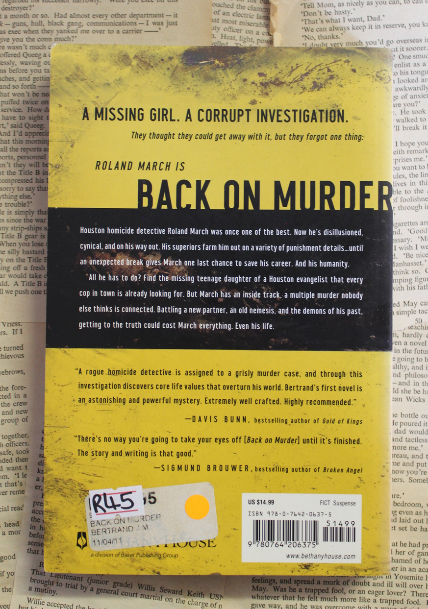 Back on murder - J. Mark Bertrand