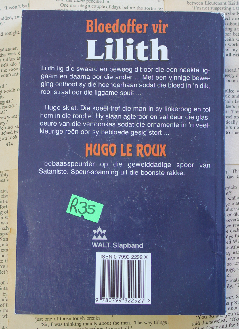 Bloedoffer vir Lilith - Hugo le Roux