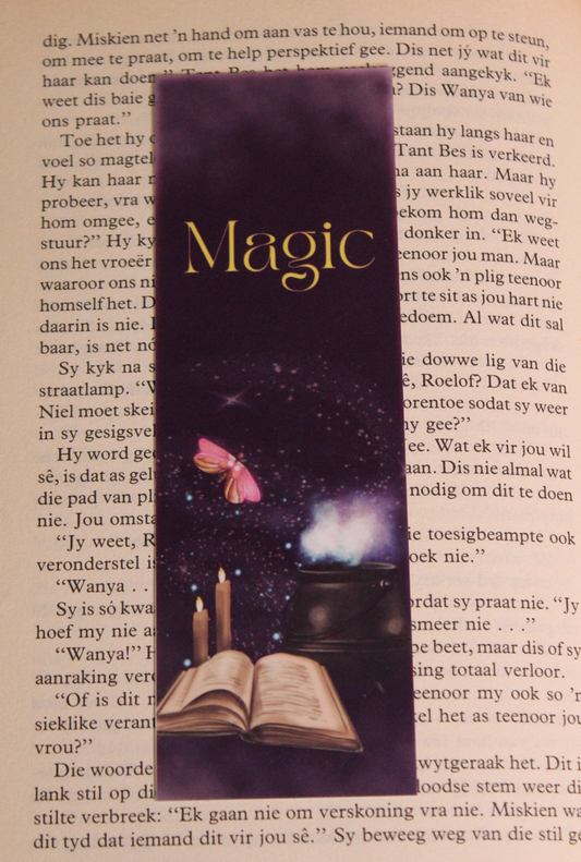 Laminated bookmark 1