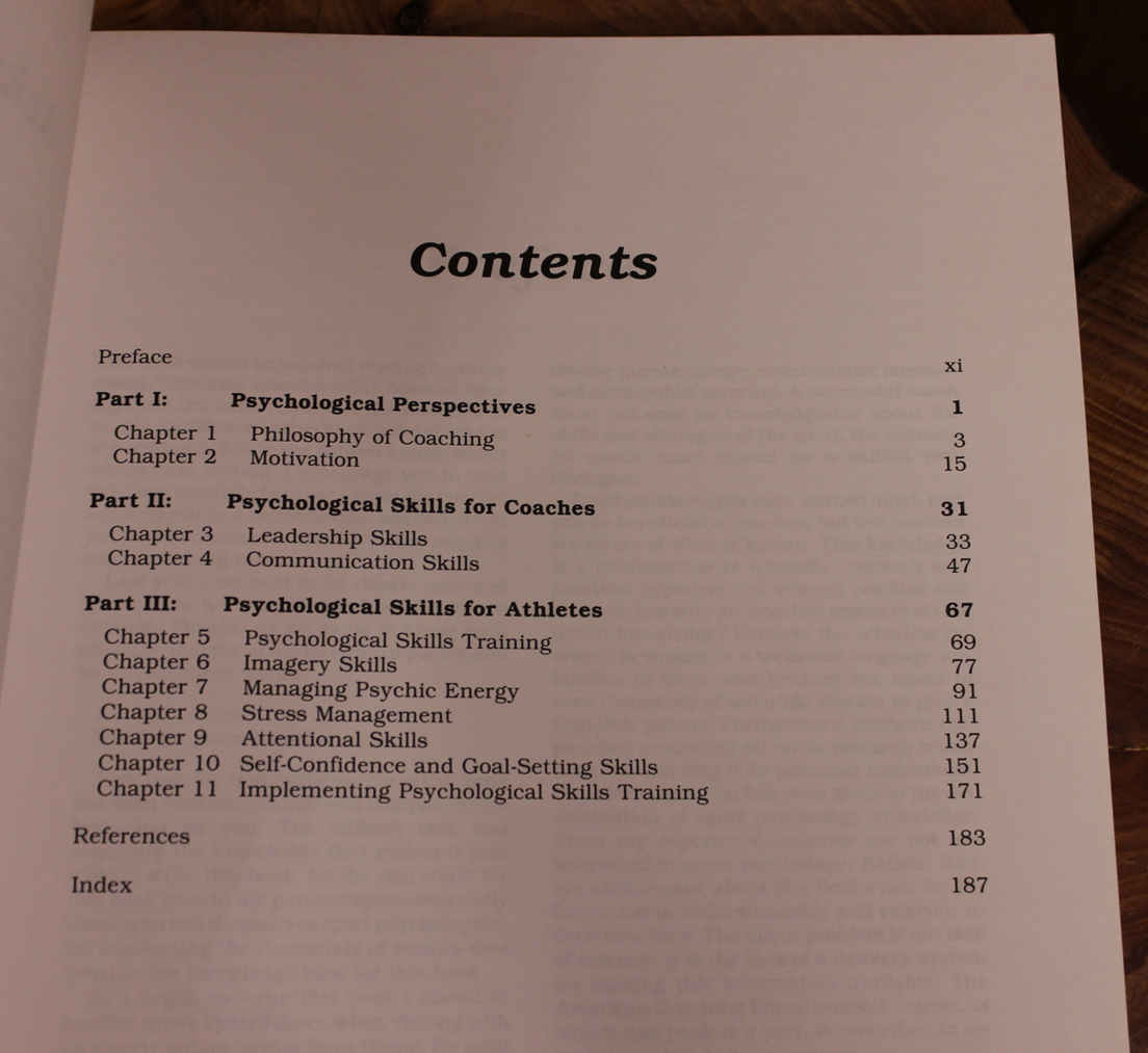 Coaches guide to Sport Psychology - Rainer Martens