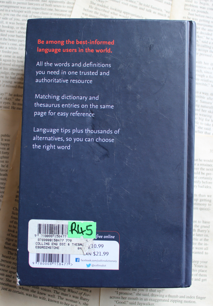 Collins English Dictionary & Thesaurus, essential edition