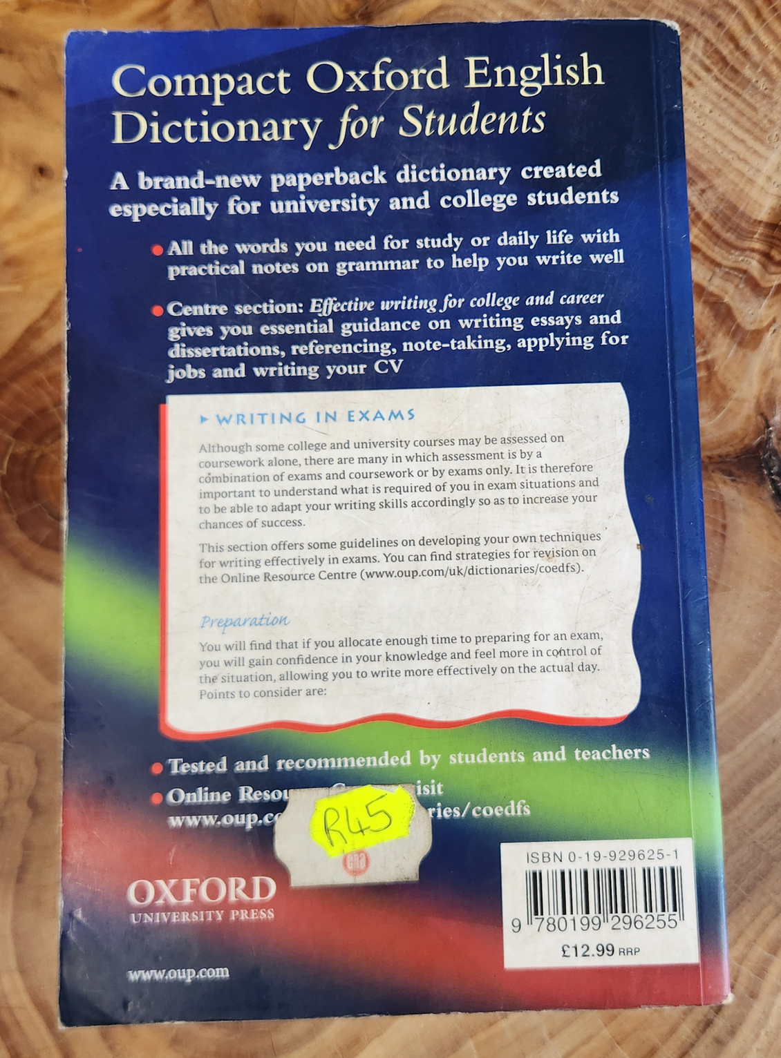 Compact Oxford English Dictionary for students