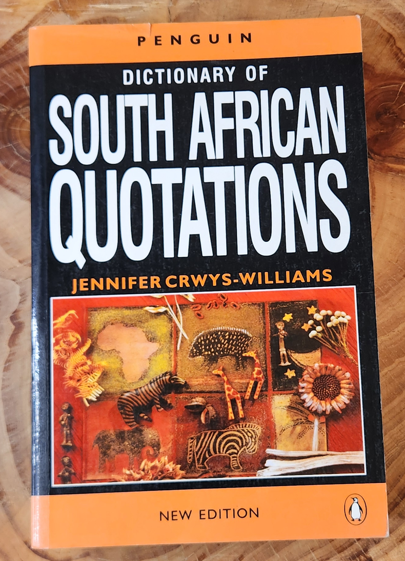 Dictionary of South African Quotations, Jennifer Crwys-Williams