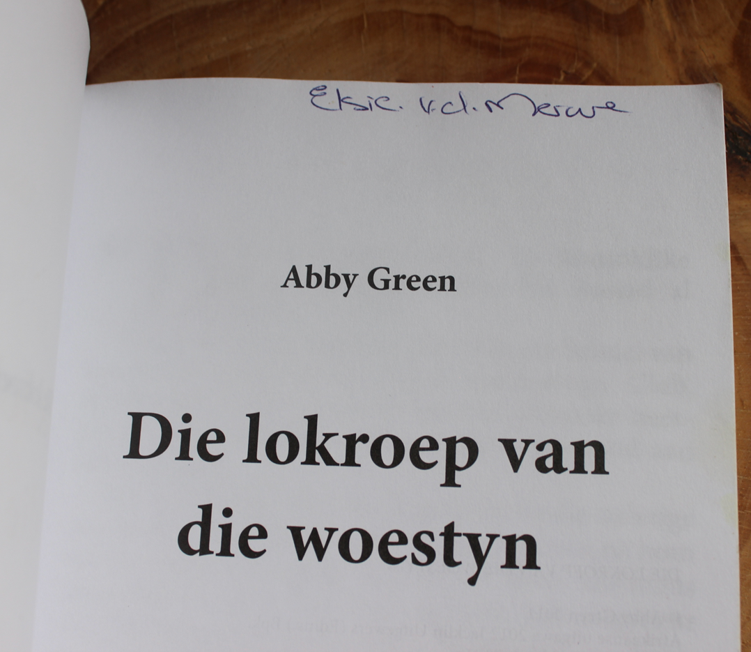 Die Lokroep van die Woestyn - Abby Green