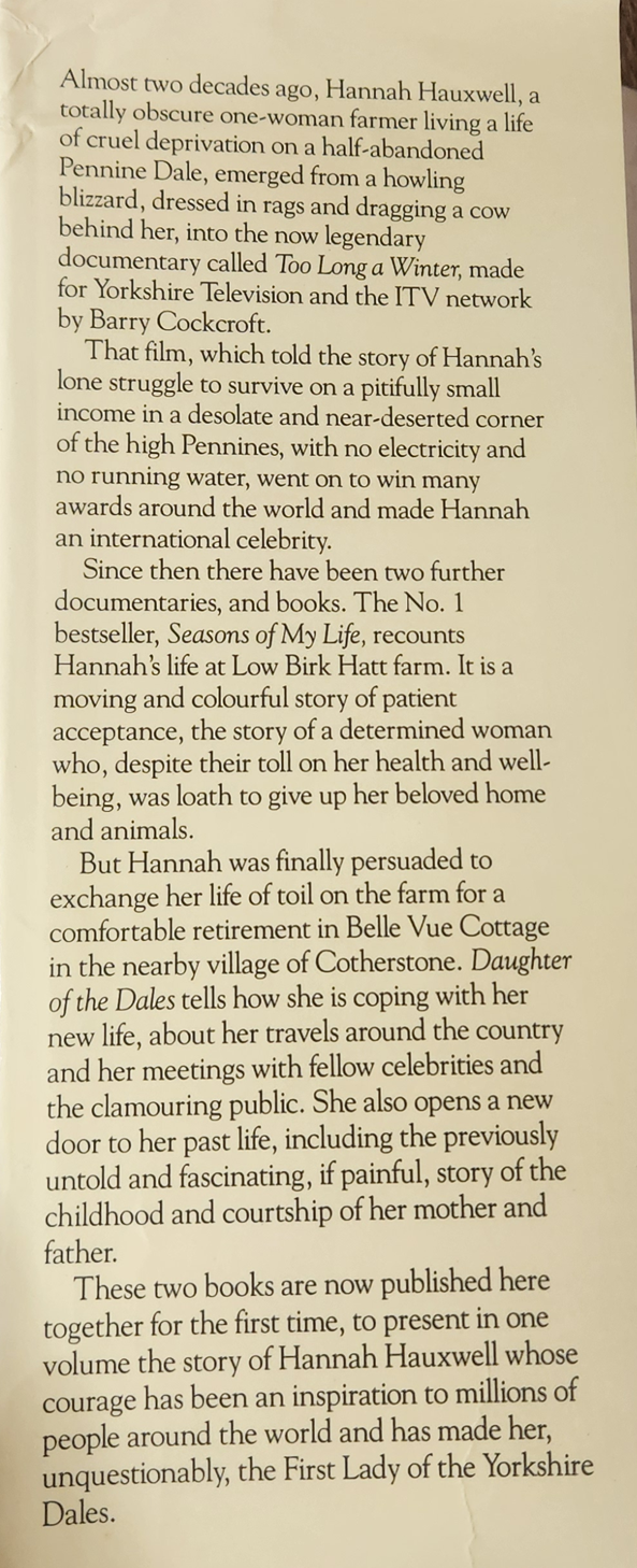 Hannah, The Complete Story - Hannah Hauxwell