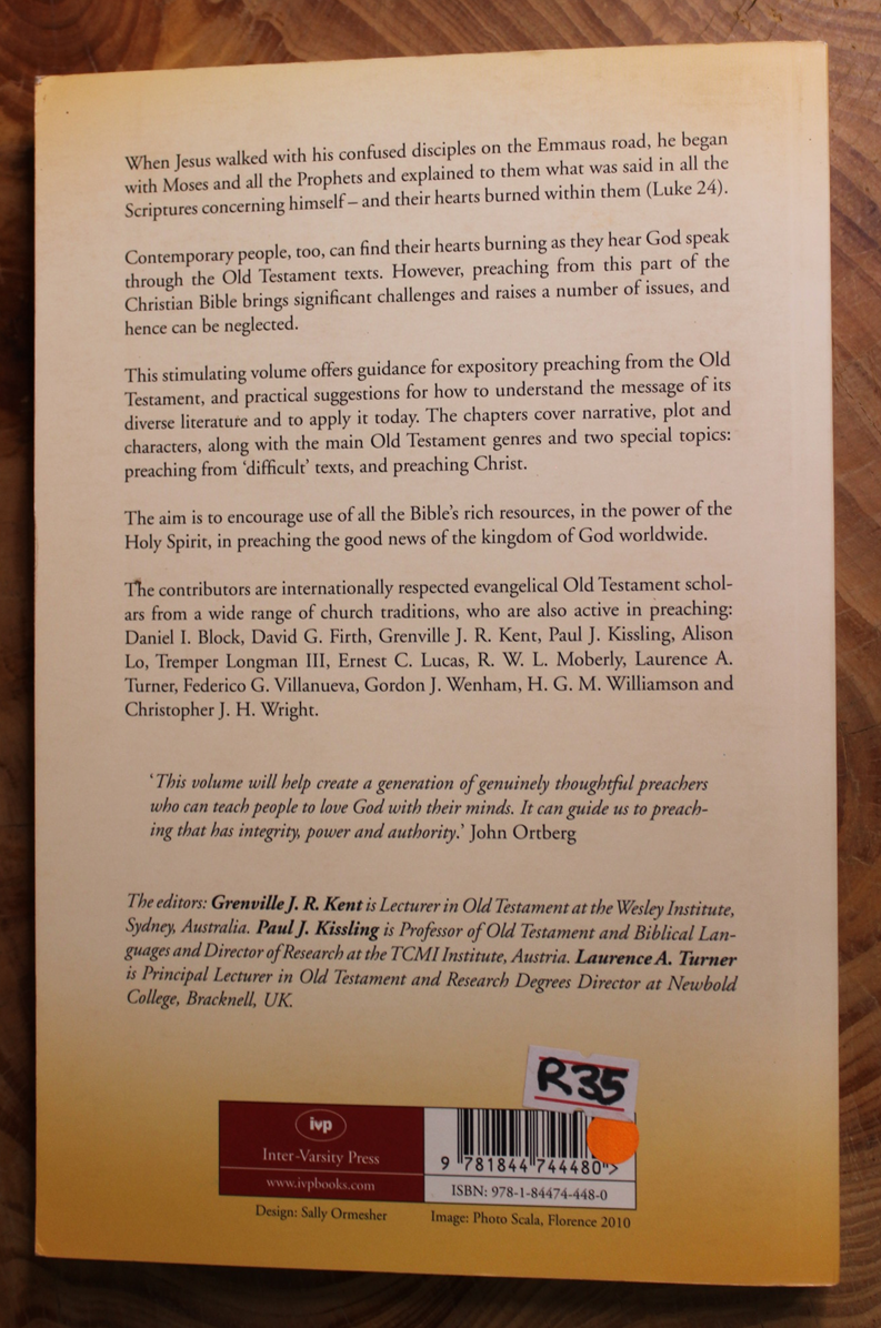 He began with Moses - Grenville J. R. Kent