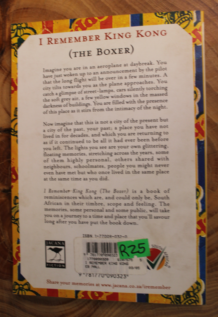 I remember King Kong - Denis Hirson