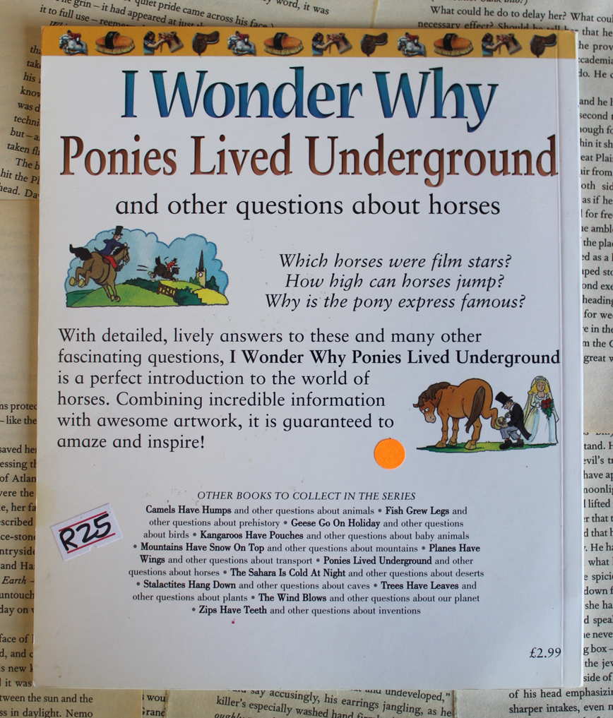 I wonder why Ponies lived underground