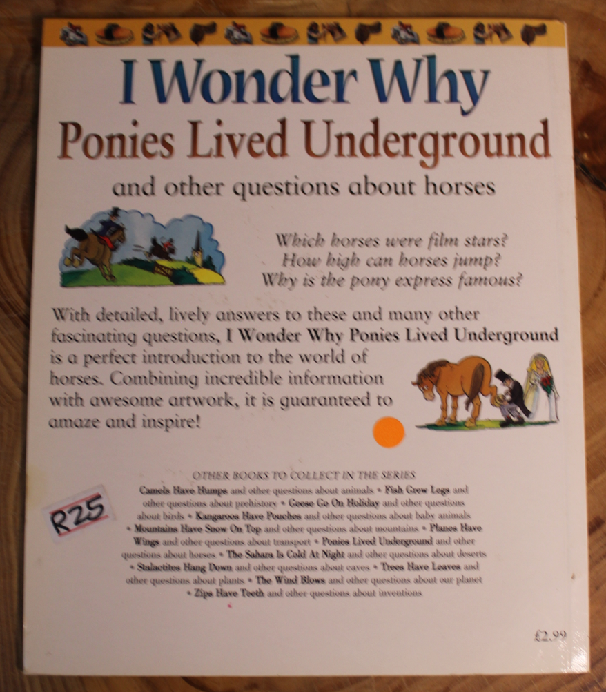I wonder why Ponies lived underground