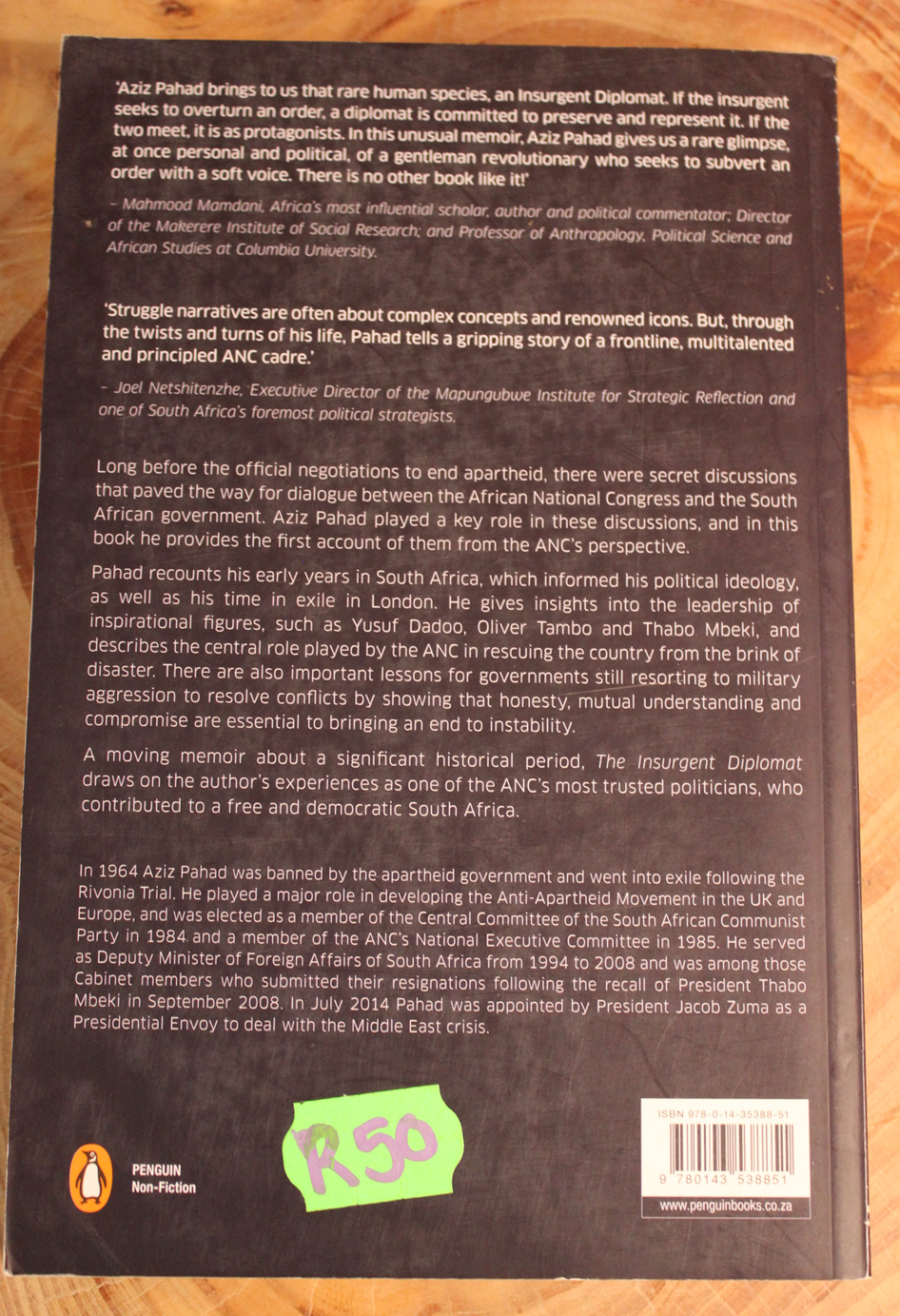 Insurgent Diplomat - Aziz Pahad