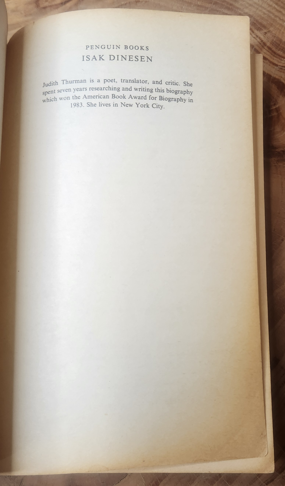 Isak Dinesen - Judith Thurman