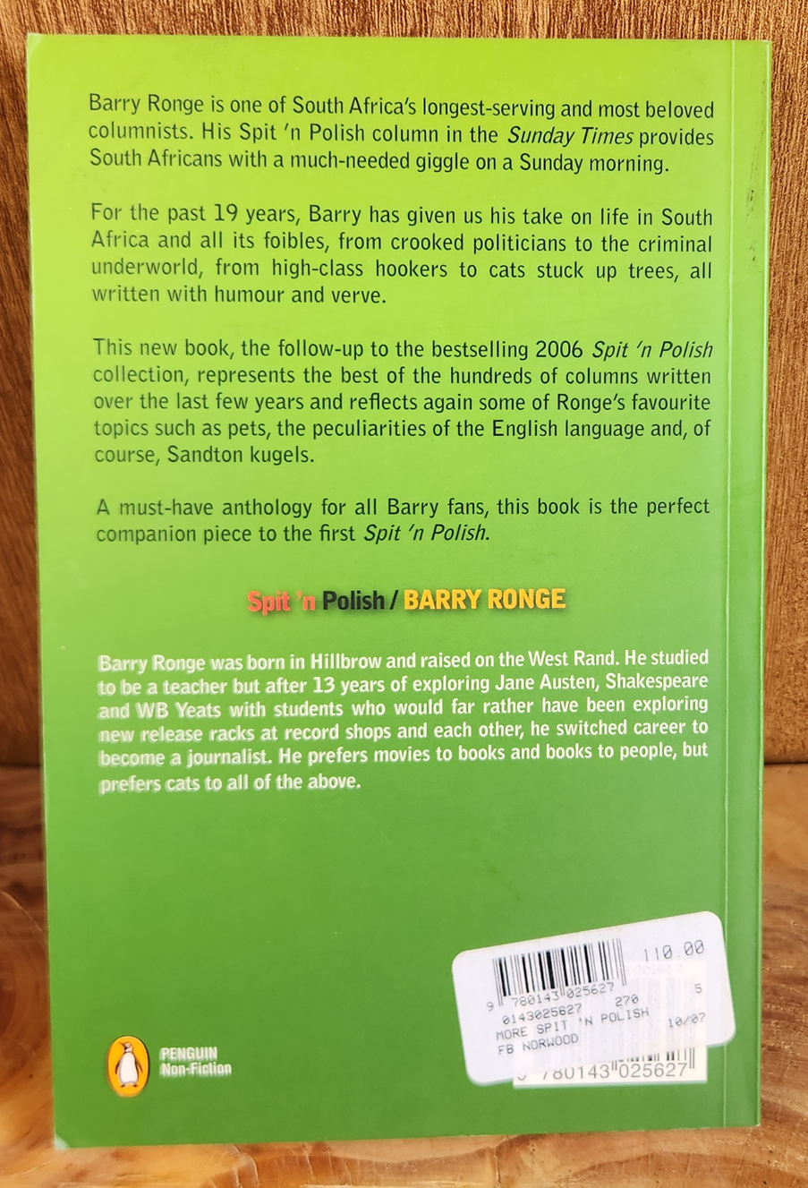 More Spit 'n More Polish - Barry Ronge