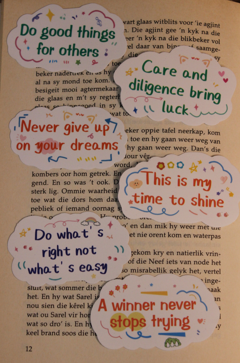 Motivational Sticker Set 6