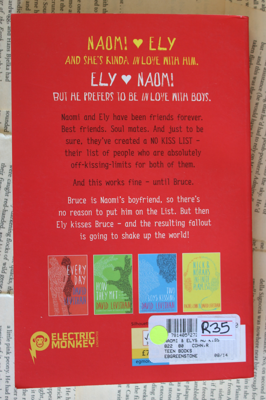 Naomi & Ely's no kiss list - Rachel Cohn & David Levithan