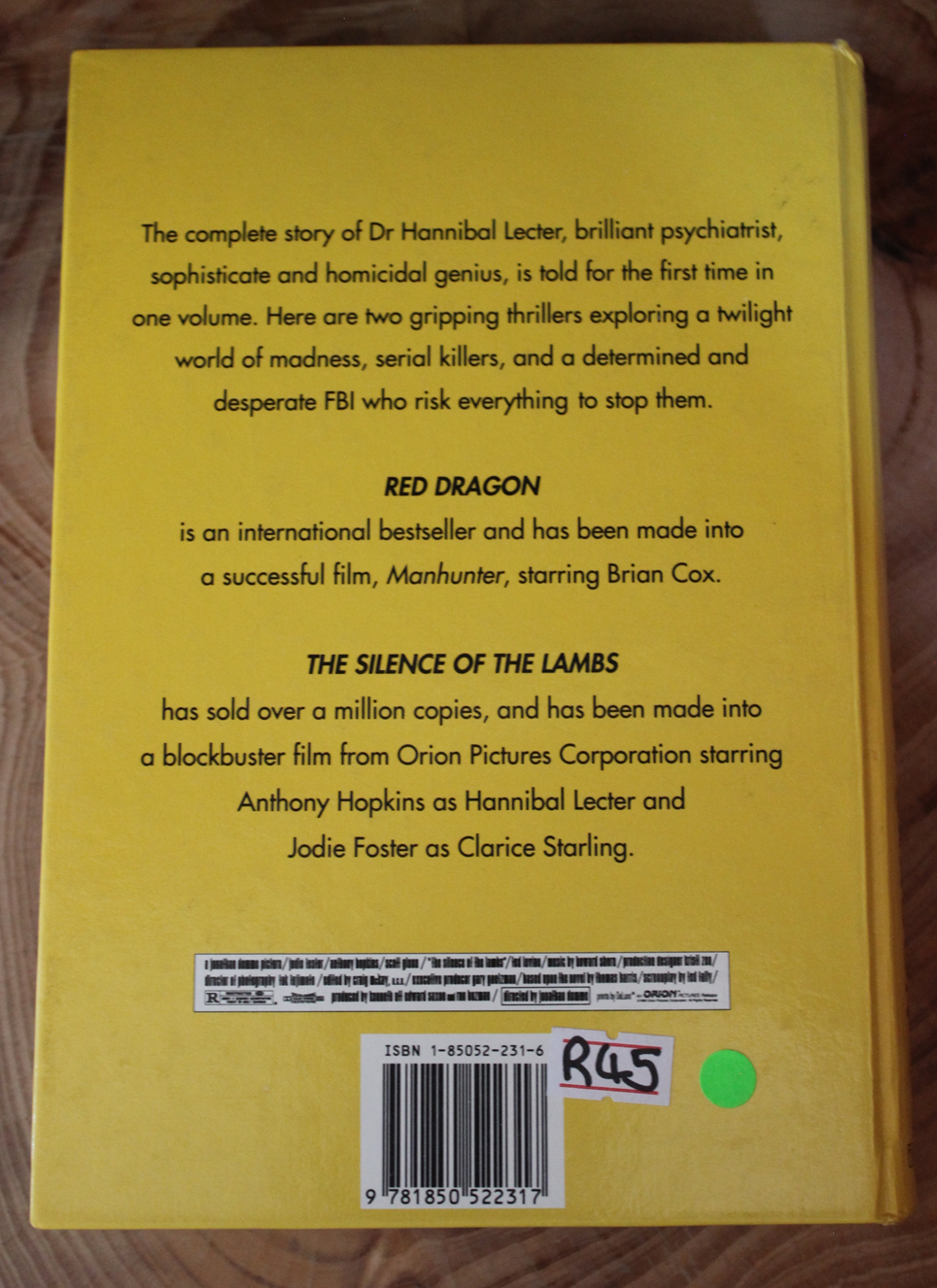 Omnibus, Red Dragon and The silence of the lambs - Thomas Harris