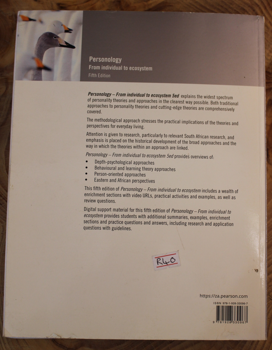 Personology: From individual to ecosystem 5th Edition