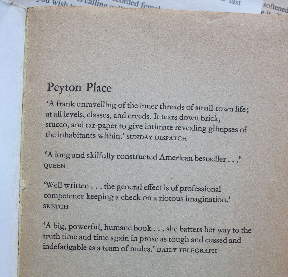 Peyton Place - Grace Metalious