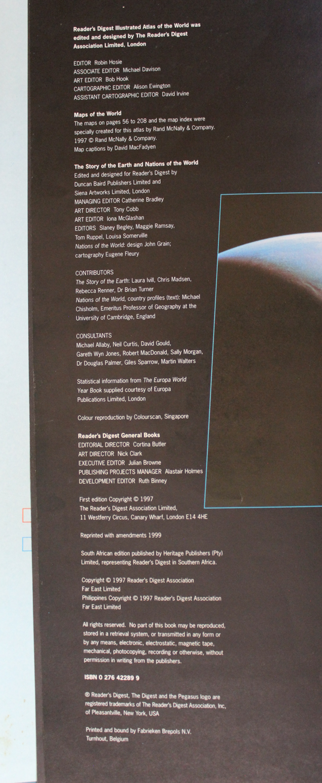 Reader's Digest Illustrated Atlas of the World