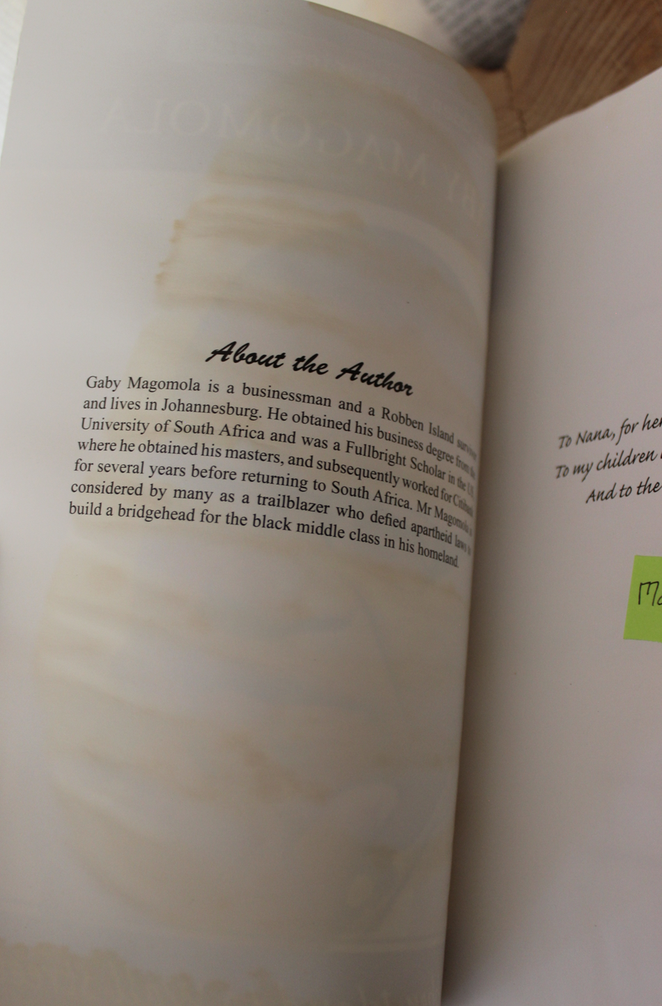 Robben Island to Wall Street - Gaby Magomola