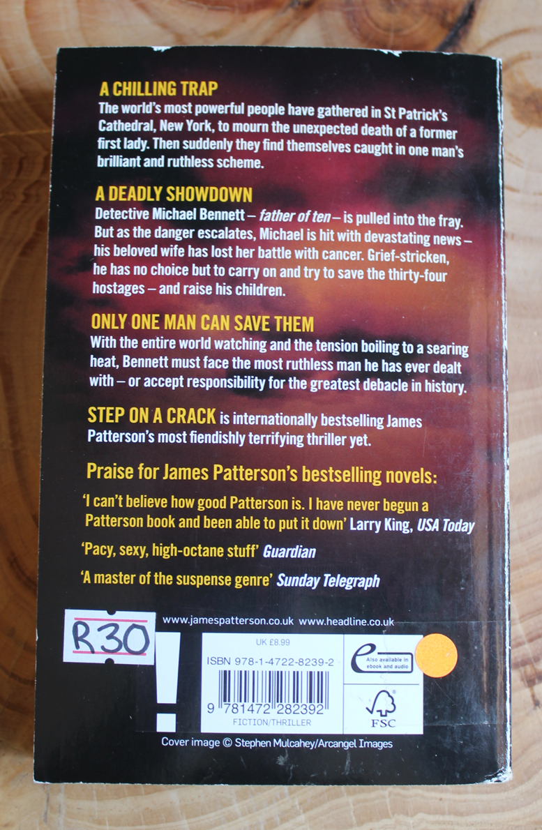 Step on a crack - James Patterson