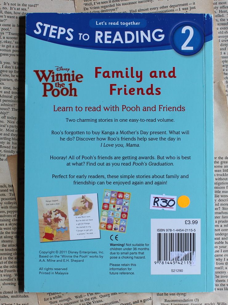 Steps to reading, Winnie the Pooh - Family and friends