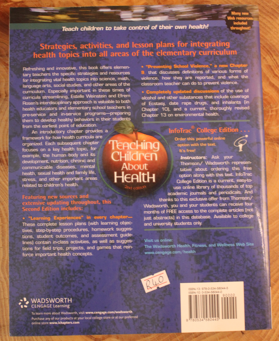 Teaching children about health - Estelle Weinstein & Efrem Rosen