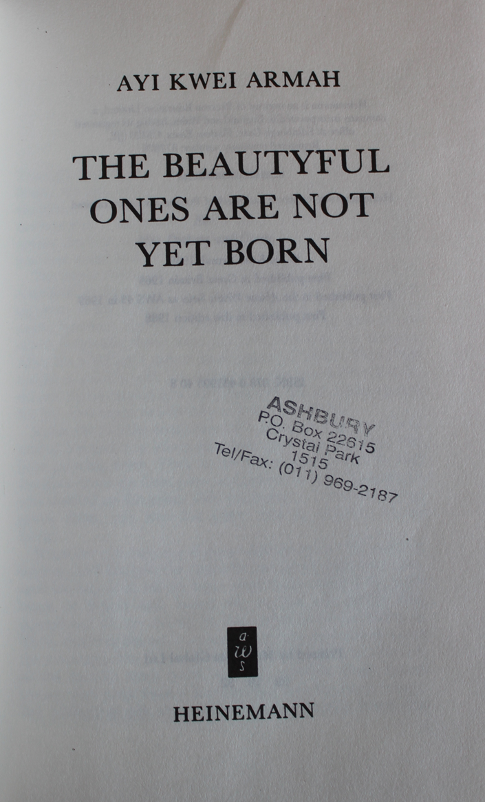 The Beautyful Ones are not yet born - Ayi Kwei Armah