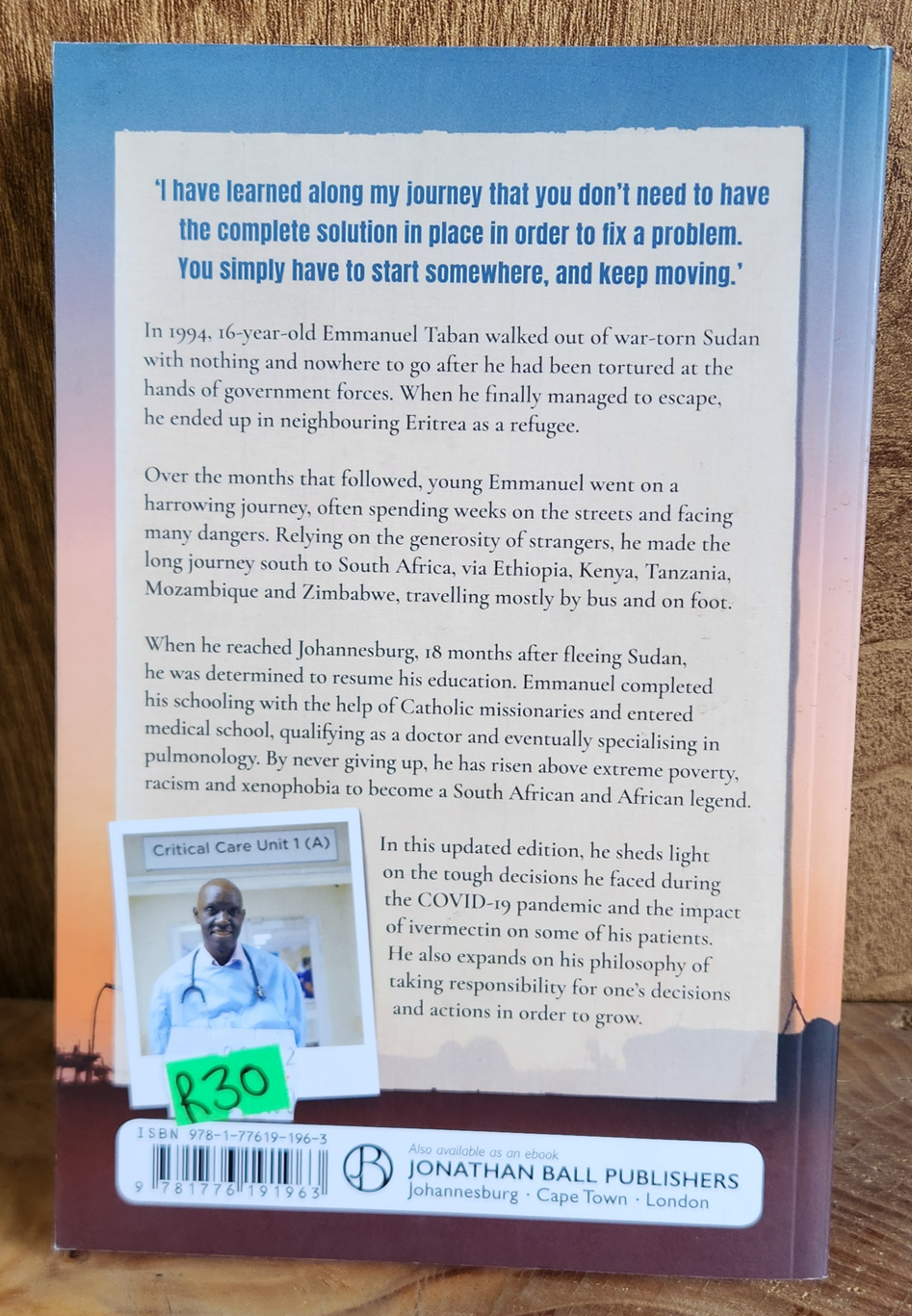 The Boy Who Never Gave Up - Dr Emmanuel Taban
