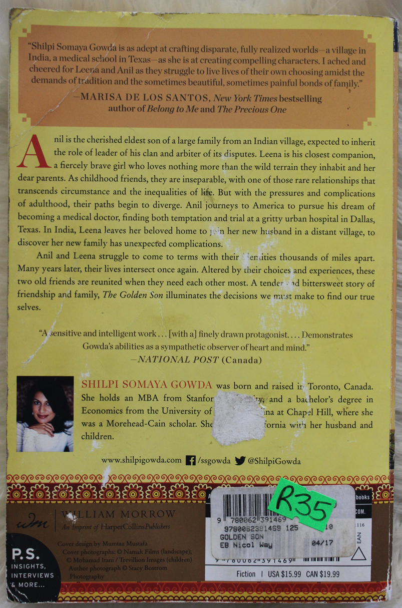 The Golden Son - Shilpi Somaya Gowda