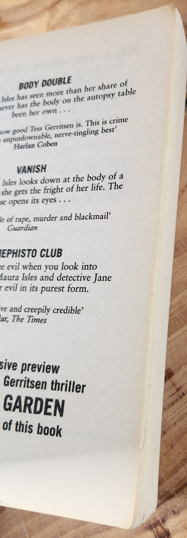 The Mephisto Club - Tess Gerritsen