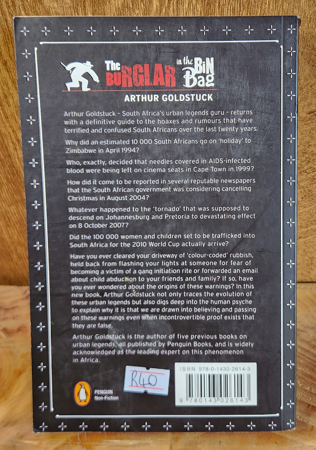 The Burglar in the Bin Bag - Arthur Goldstuck