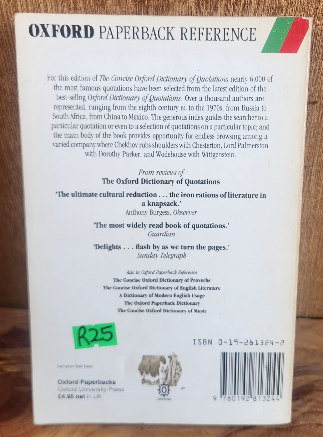 The Concise Oxford Dictionary of Quotations