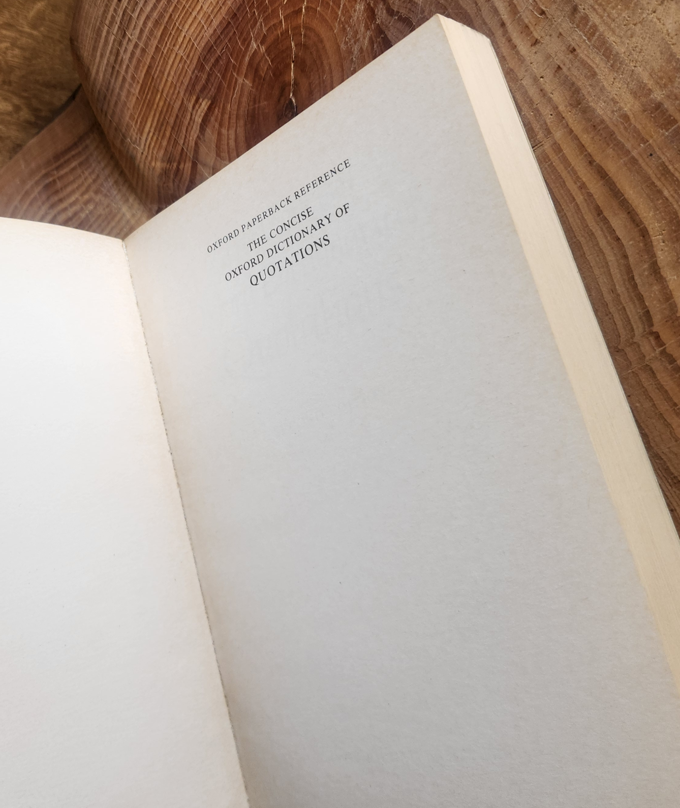 The Concise Oxford Dictionary of Quotations