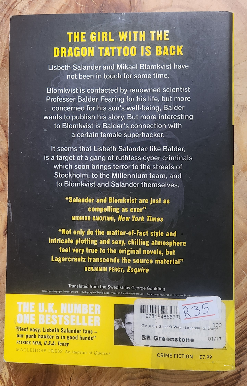 The Girl in the Spider's Web - David Lagercrantz