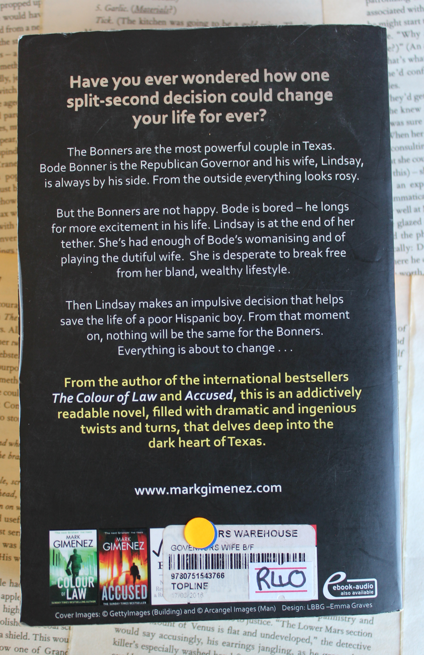 The Governor's Wife - Mark Gimenez