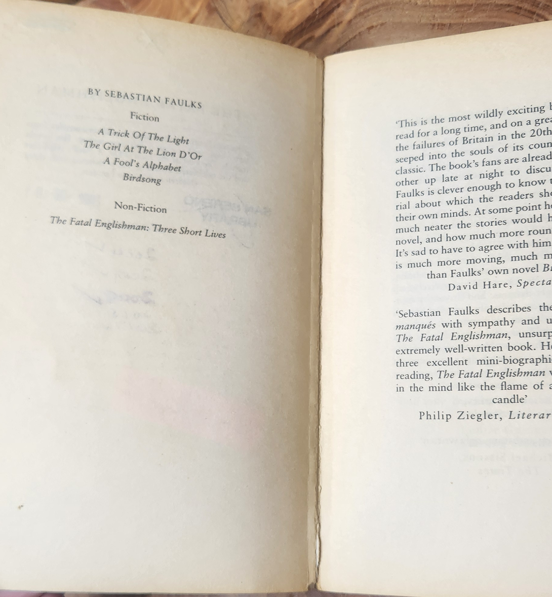 The fatal englishman - Sebastian Faulks