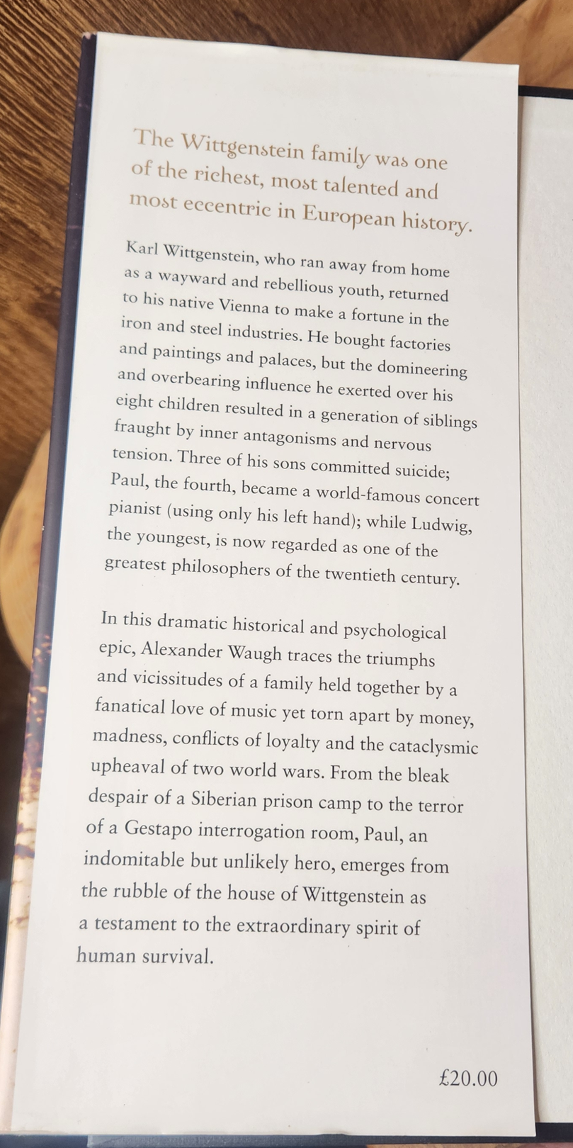 The house of Wittgenstein, a family at war - Alexander Waugh