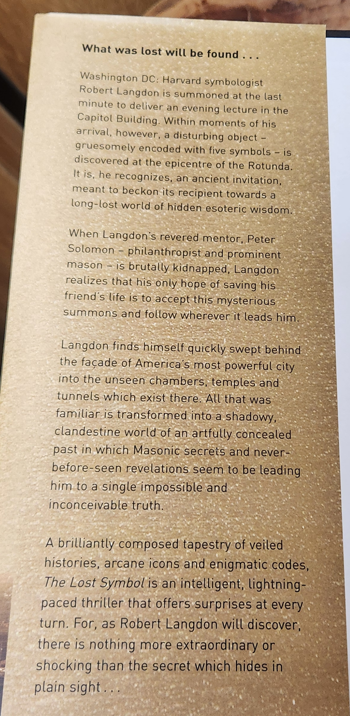 The lost symbol - Dan Brown