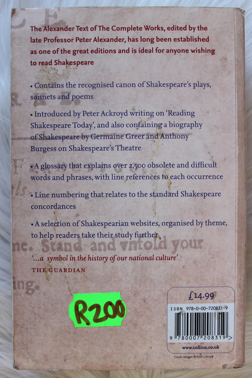 The complete works of William Shakespeare Peter Ackroyd