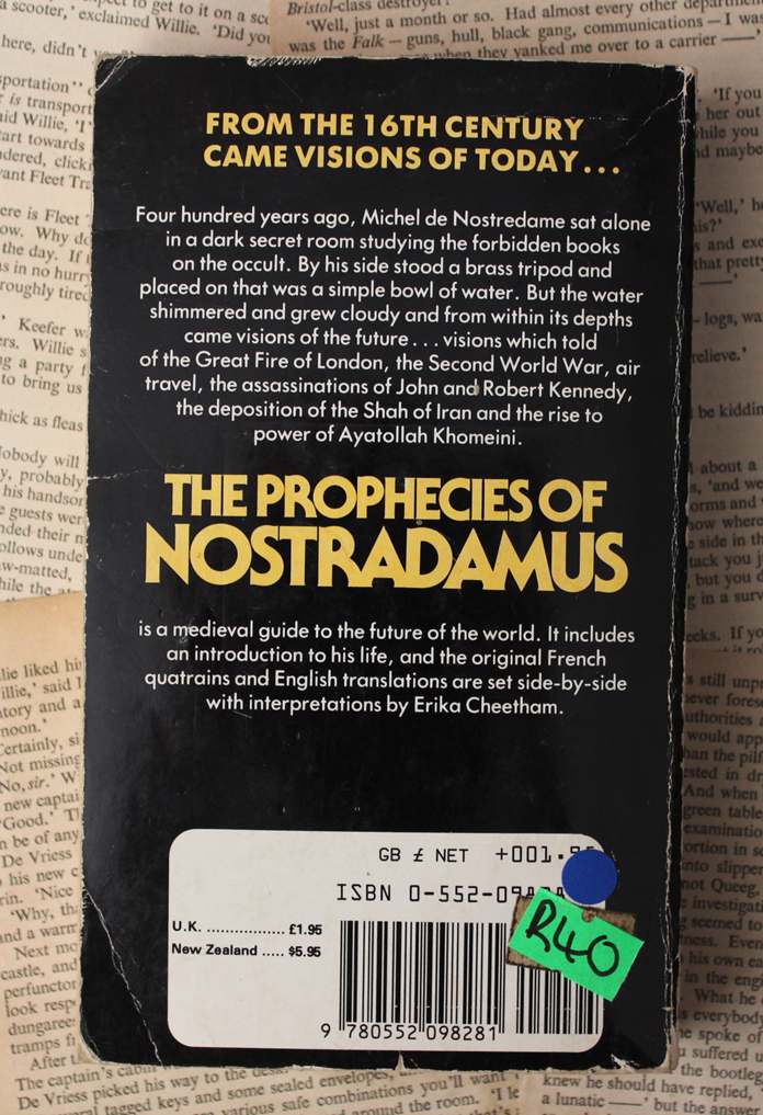 The prophecies of Nostradamus - Erika Cheetham