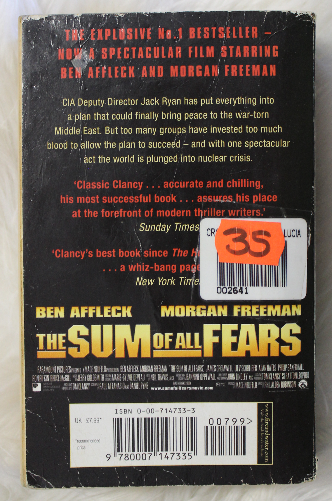 The sum of all fears - Tom Clancy