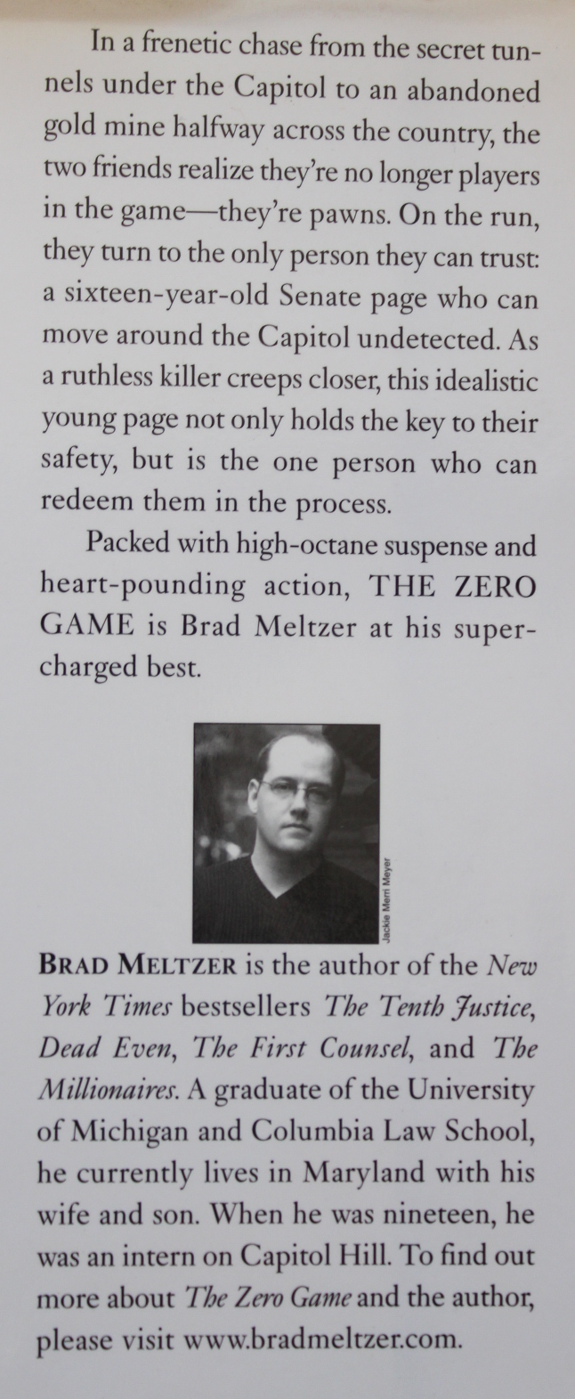 The zero game - Brad Meltzer