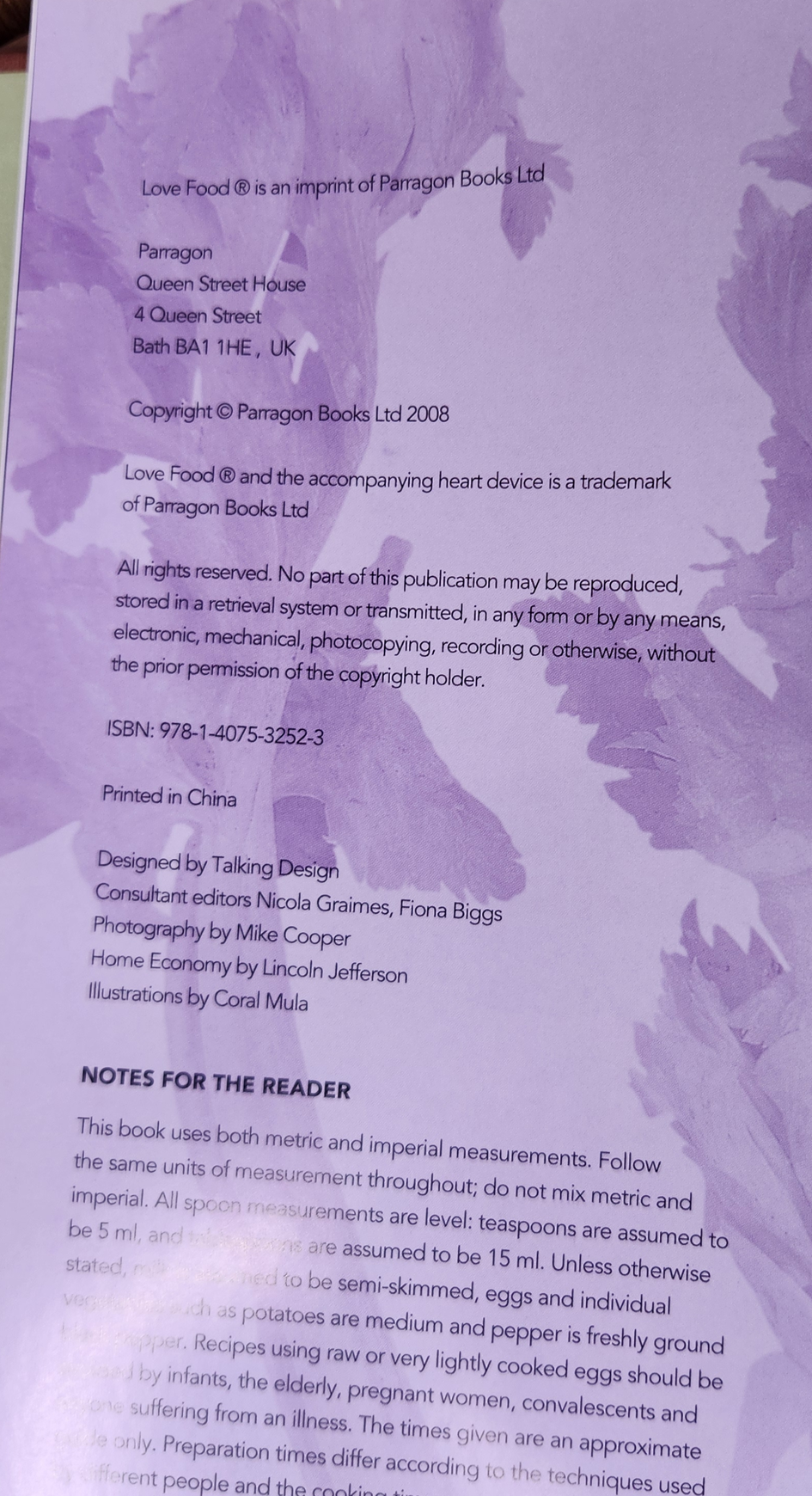 Vegetarian Bible, fresh from the garden